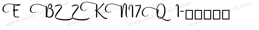 E BZ ZKNI7Q 1字体转换